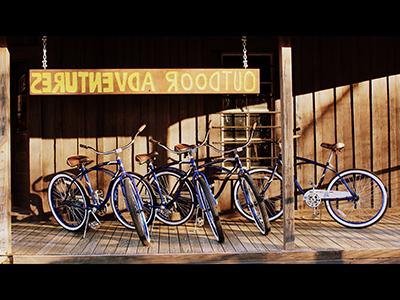 Bikes outside Outdoor Adventures